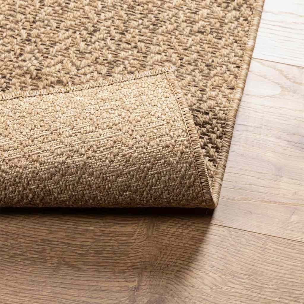 vidaXL Rug ZIZUR 120x170 cm Jute Look Indoor and Outdoor