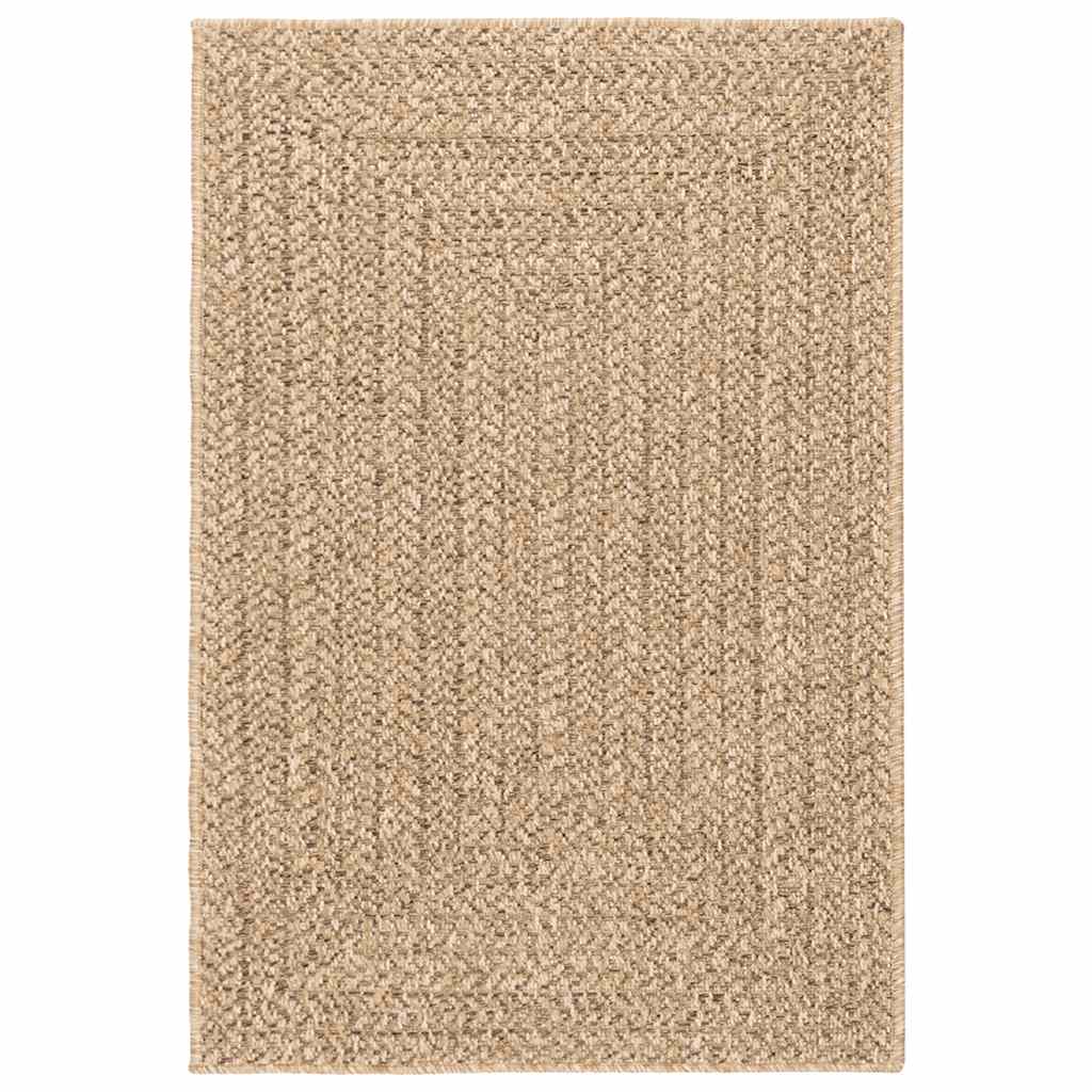 vidaXL Rug ZIZUR 140x200 cm Jute Look Indoor and Outdoor