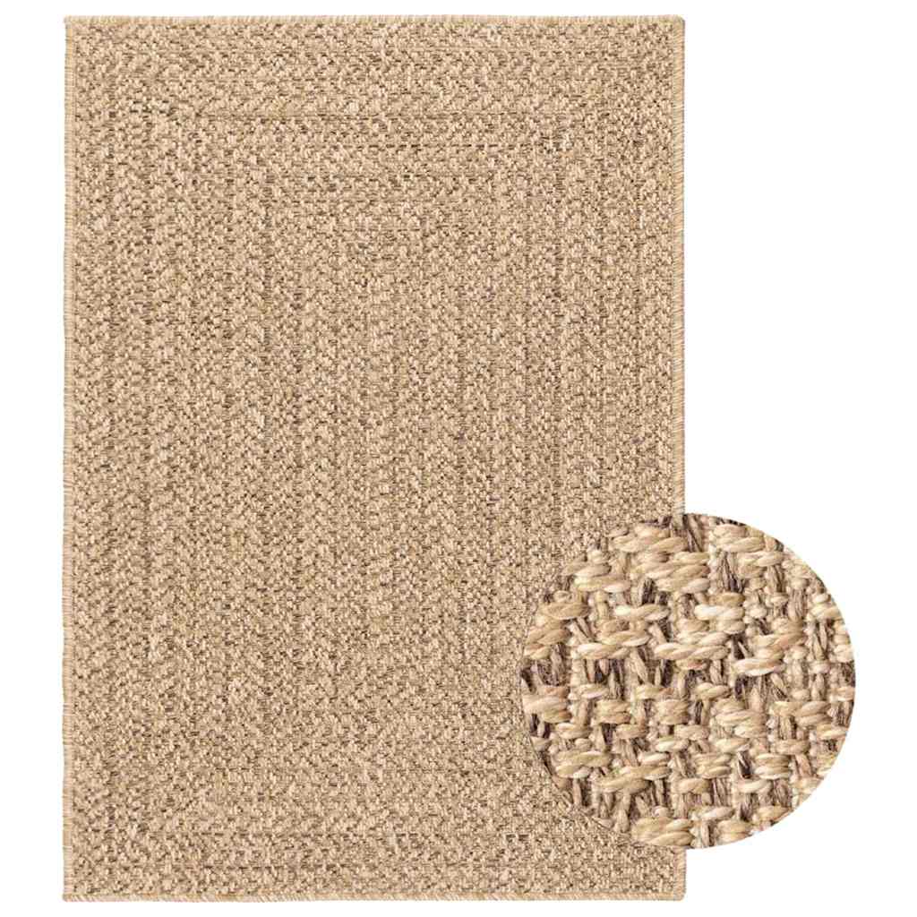 vidaXL Rug ZIZUR 160x230 cm Jute Look Indoor and Outdoor