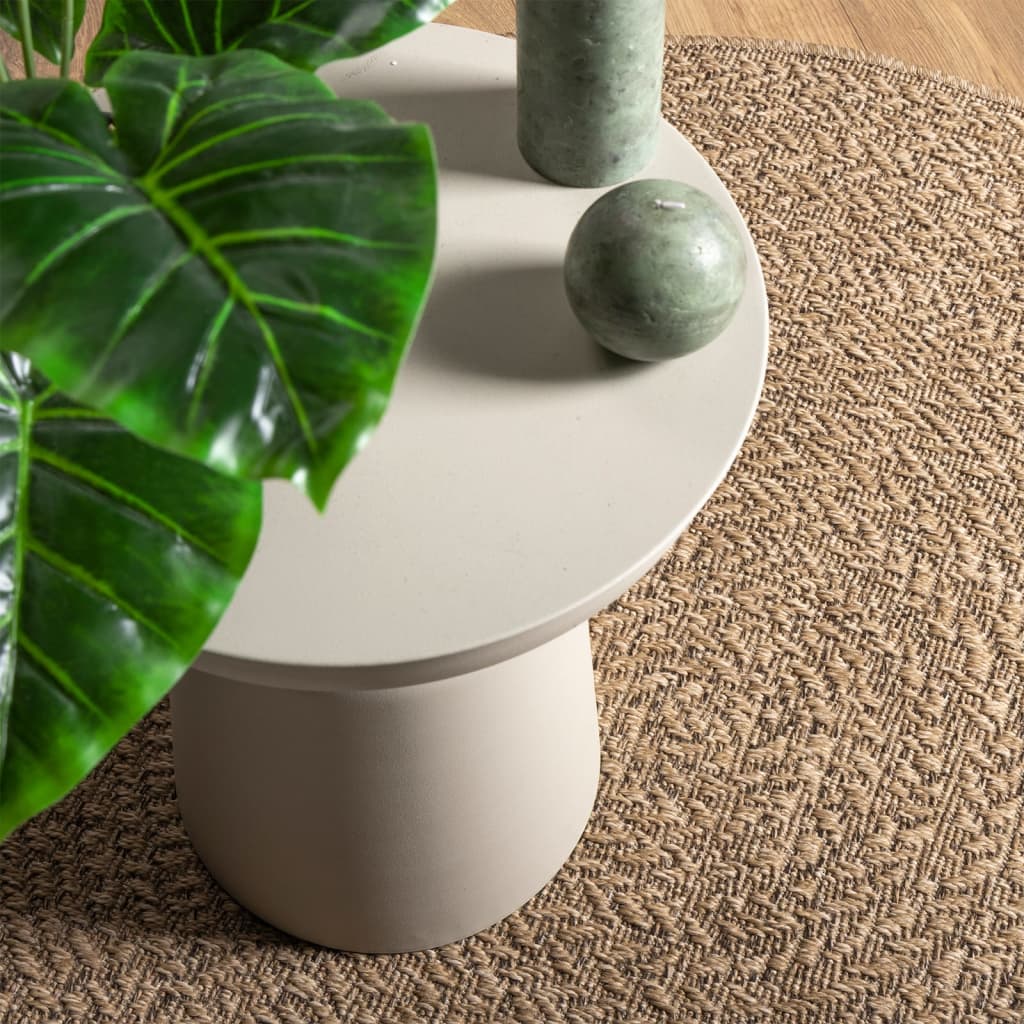 vidaXL Rug ZIZUR 160 cm Jute Look Indoor and Outdoor