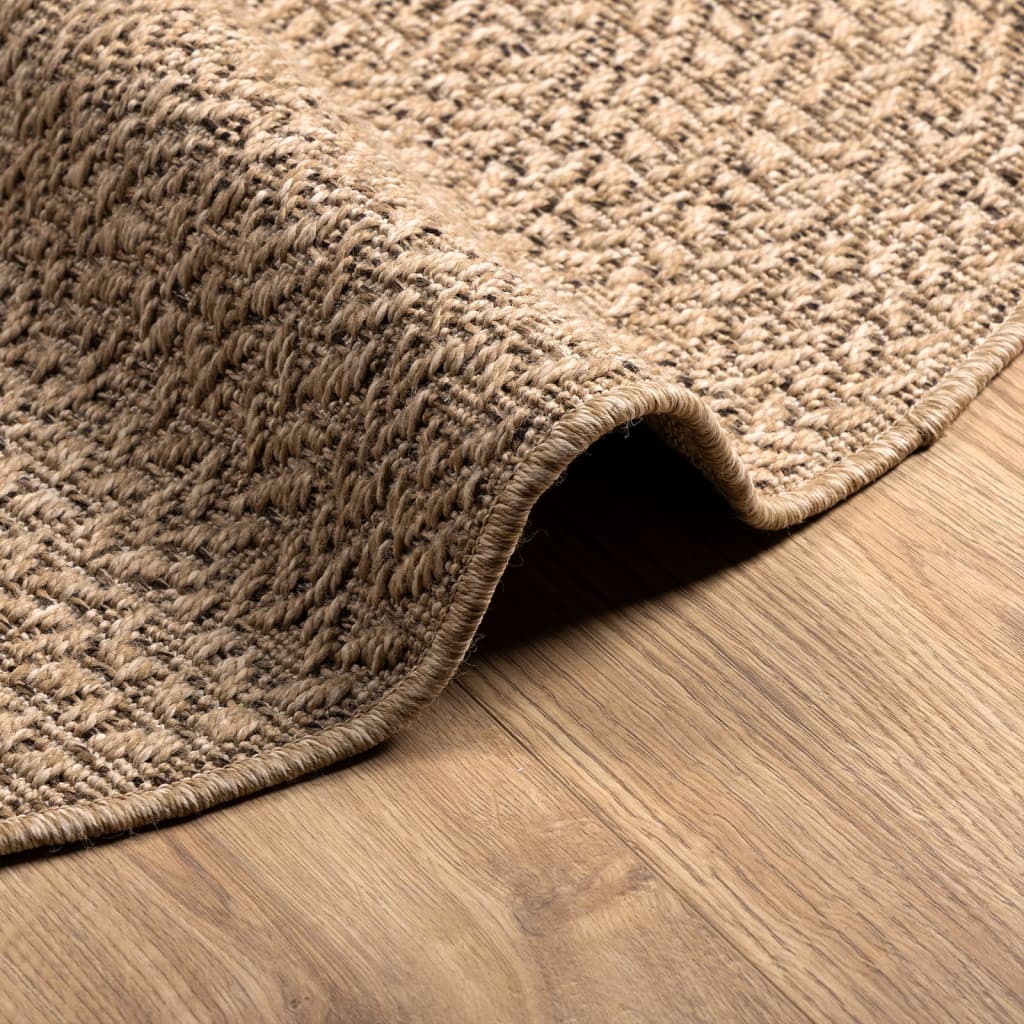 vidaXL Rug ZIZUR 160 cm Jute Look Indoor and Outdoor