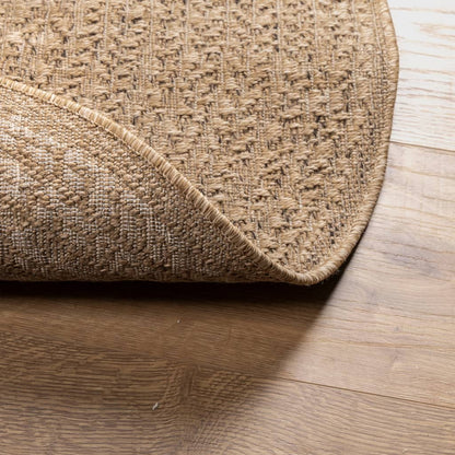 vidaXL Rug ZIZUR 160 cm Jute Look Indoor and Outdoor