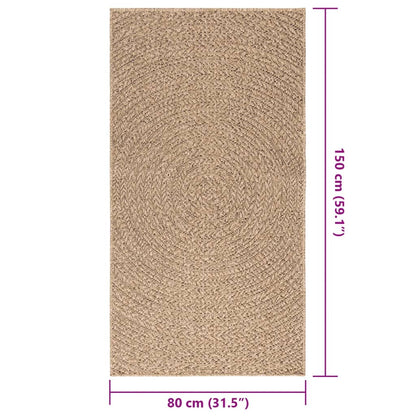 vidaXL Rug ZIZUR 80x150 cm Jute Look Indoor and Outdoor