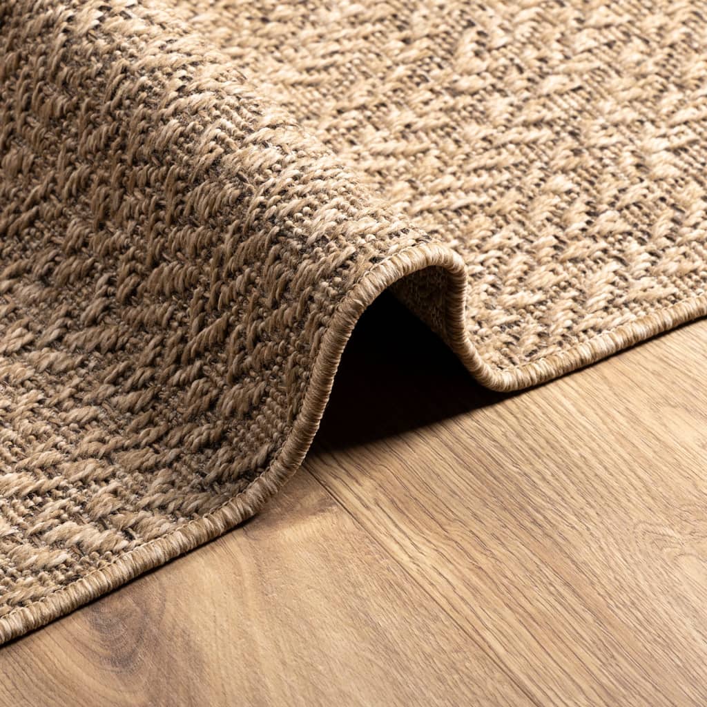 vidaXL Rug ZIZUR 120x170 cm Jute Look Indoor and Outdoor