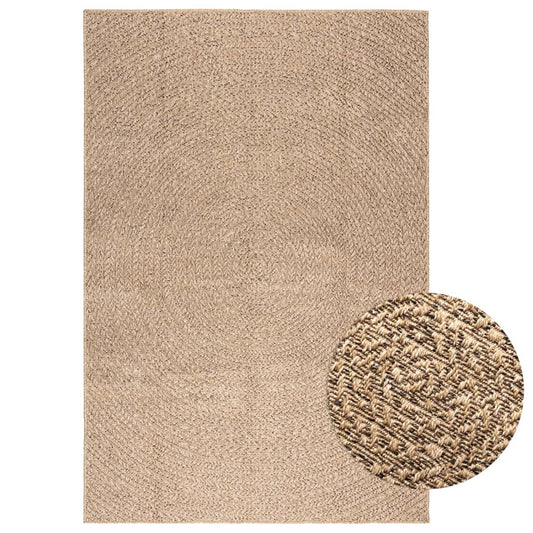 vidaXL Rug ZIZUR 140x200 cm Jute Look Indoor and Outdoor