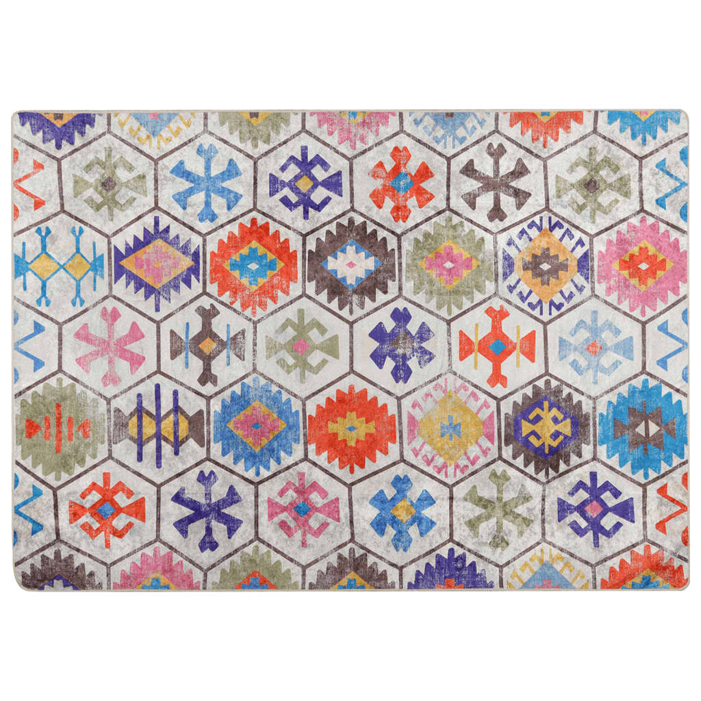 vidaXL Rug Washable Multicolour 80x150 cm