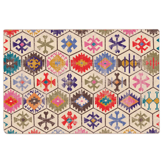 vidaXL Rug Washable Multicolour 120x180 cm