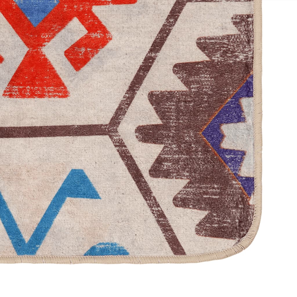 vidaXL Rug Washable Multicolour 120x180 cm