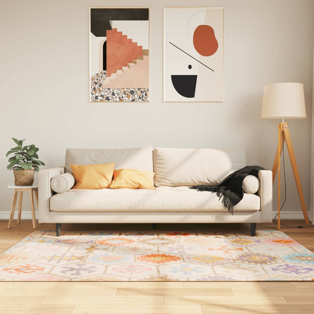 vidaXL Rug Washable Multicolour 120x180 cm