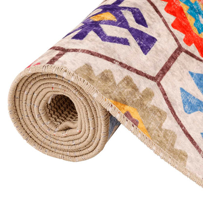 vidaXL Rug Washable Multicolour 190x300 cm