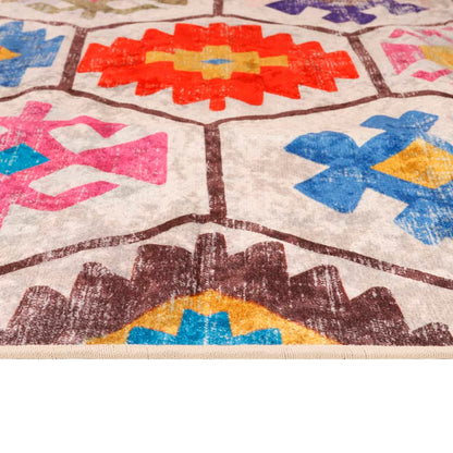 vidaXL Rug Washable Multicolour 190x300 cm