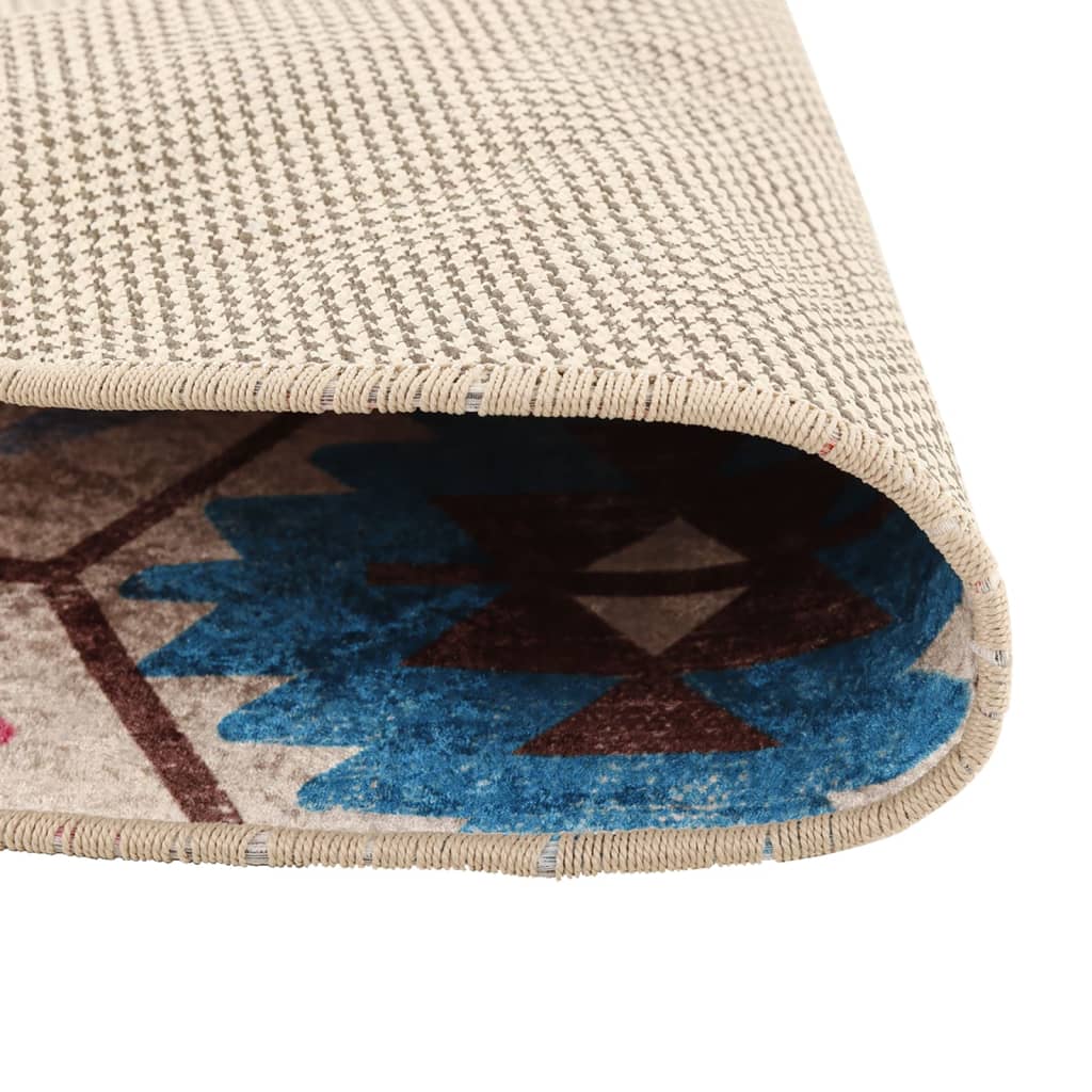 vidaXL Rug Washable Multicolour Ø 120 cm