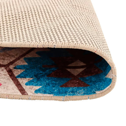 vidaXL Rug Washable Multicolour Ø 120 cm