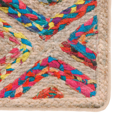 vidaXL Rug Washable Multicolour 120x180 cm