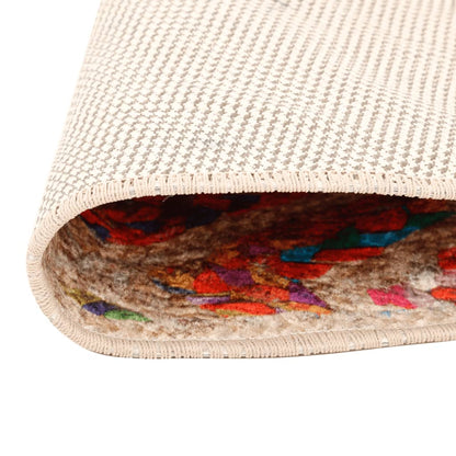 vidaXL Rug Washable Multicolour Ø 120 cm