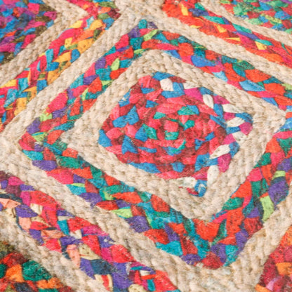 vidaXL Rug Washable Multicolour Ø 120 cm