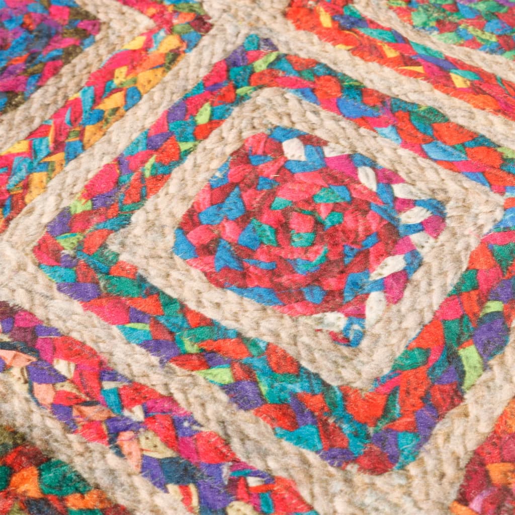 vidaXL Rug Washable Multicolour Ø 120 cm