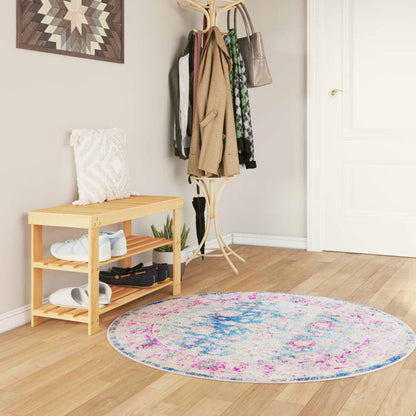 vidaXL Rug Washable Multicolour Ø 120 cm