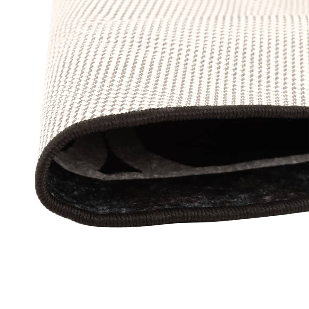 vidaXL Rug Washable Black and White Ø 120 cm