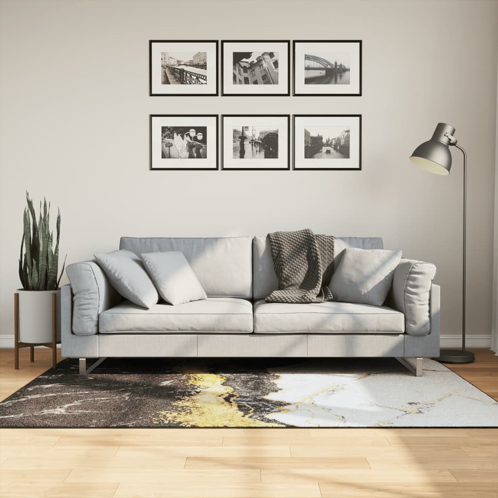 vidaXL Rug Washable Multicolour 120x180 cm Anti Slip