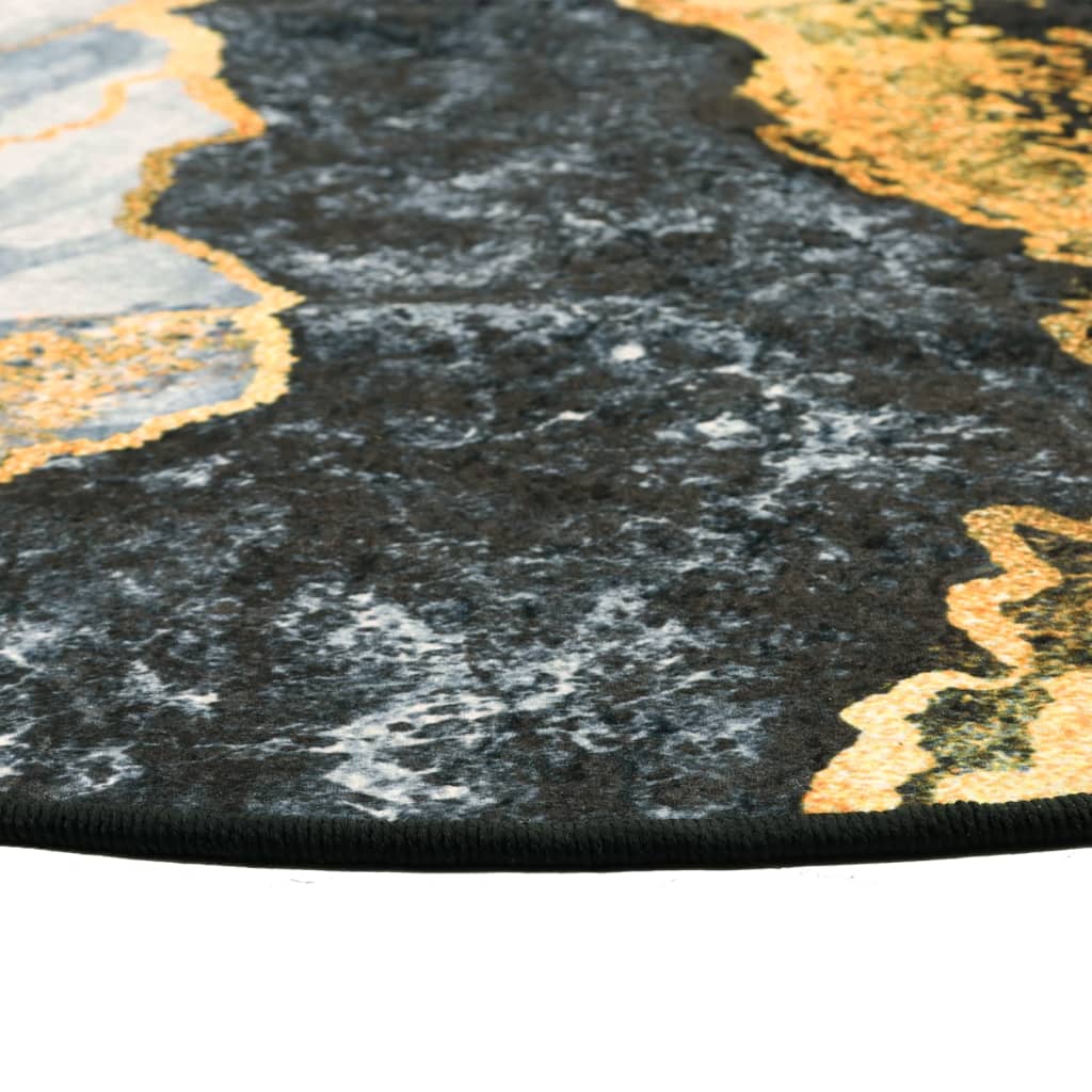 vidaXL Rug Washable Multicolour Ø 120 cm