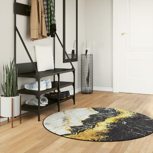 vidaXL Rug Washable Multicolour Ø 120 cm