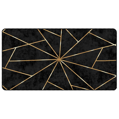 vidaXL Rug Washable Black and Gold 80x150 cm