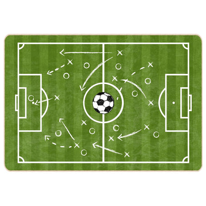 vidaXL Kids' Rug Green 160x230 cm Football Field Washable