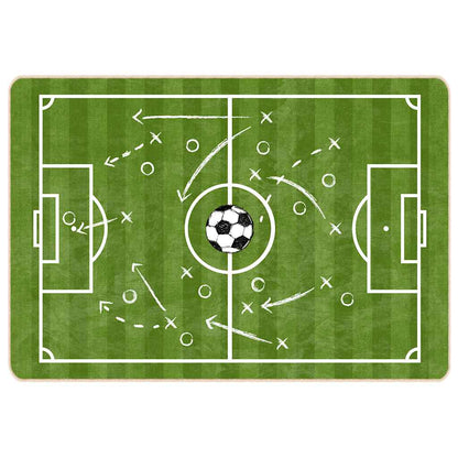 vidaXL Kids'Rug Green 160x230 cm Football Field Washable