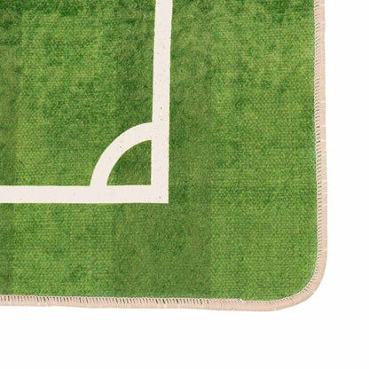 vidaXL Kids'Rug Green 160x230 cm Football Field Washable