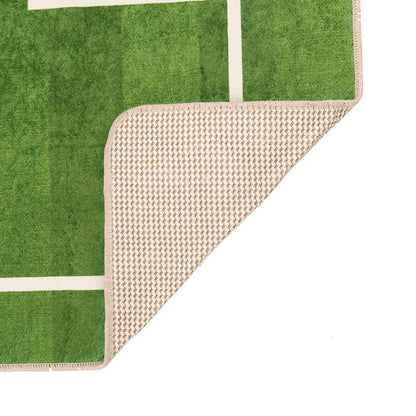 vidaXL Kids'Rug Green 160x230 cm Football Field Washable