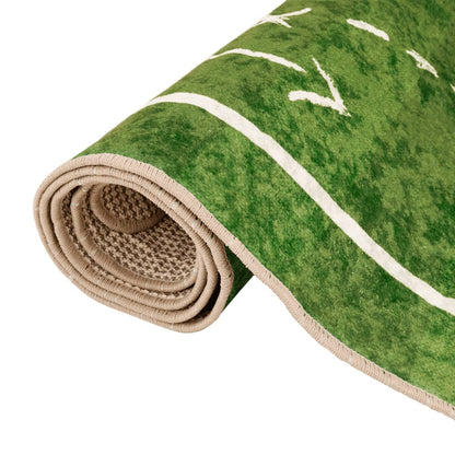 vidaXL Kids' Rug Green 160x230 cm Football Field Washable