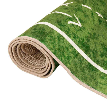 vidaXL Kids'Rug Green 160x230 cm Football Field Washable