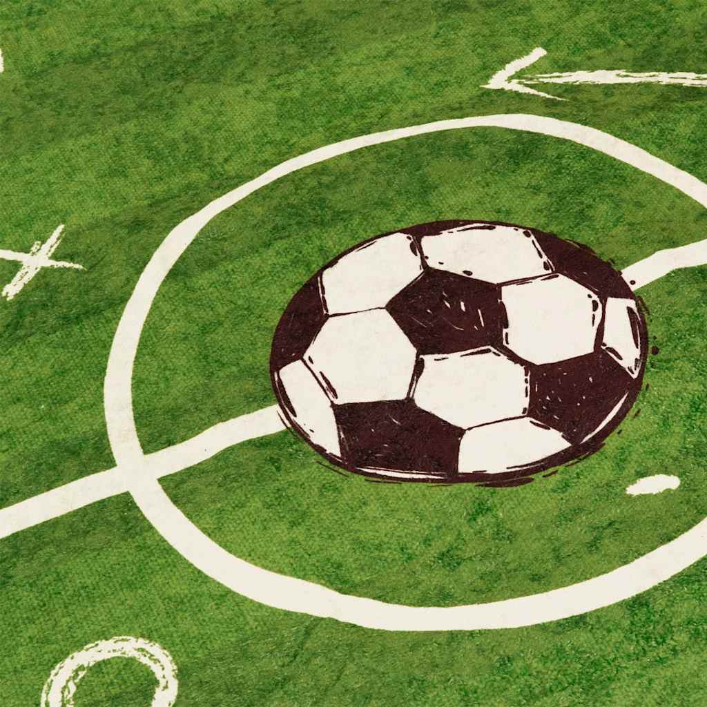vidaXL Kids'Rug Green 160x230 cm Football Field Washable