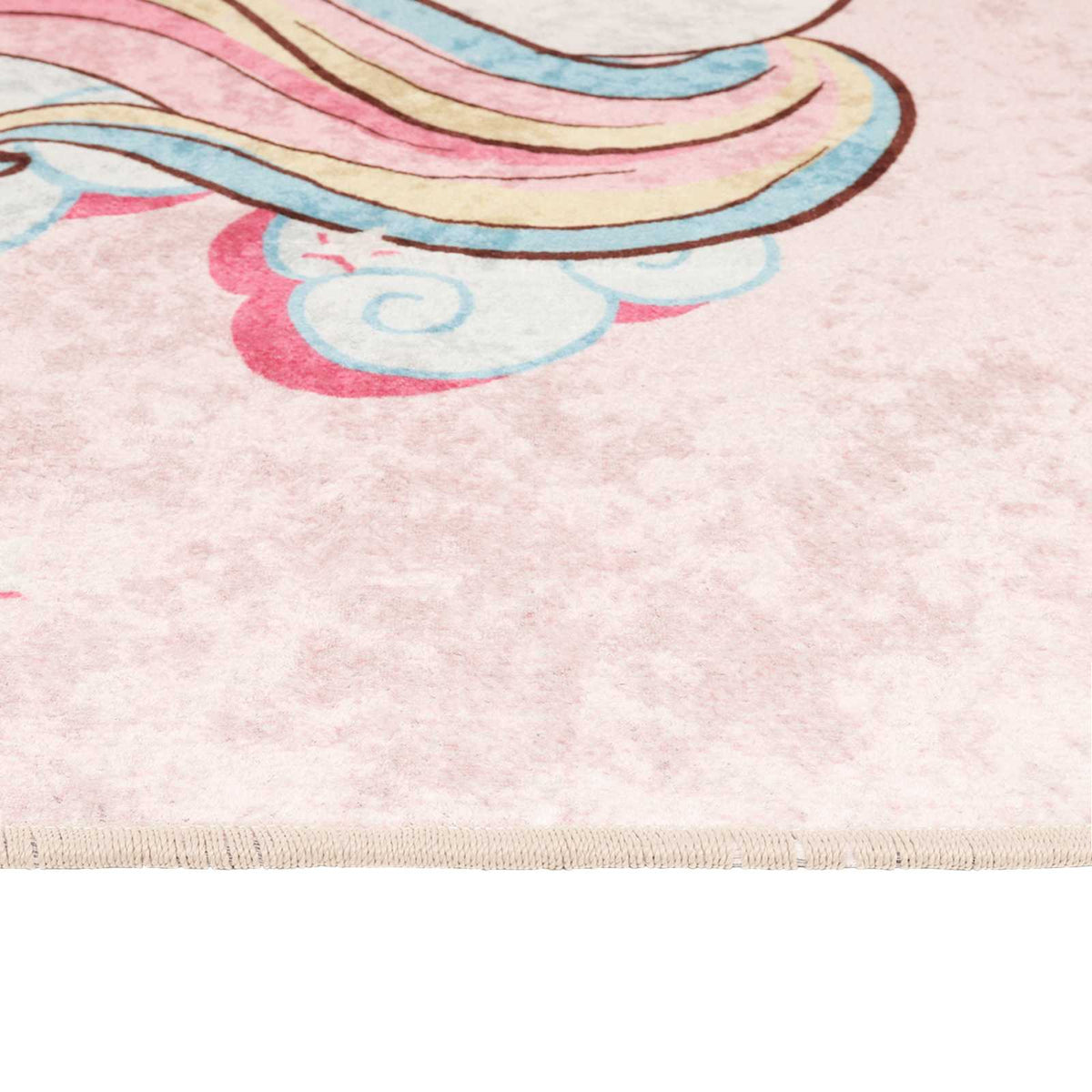 vidaXL Kids'Rug Pink 160x230 cm Unicorn Washable