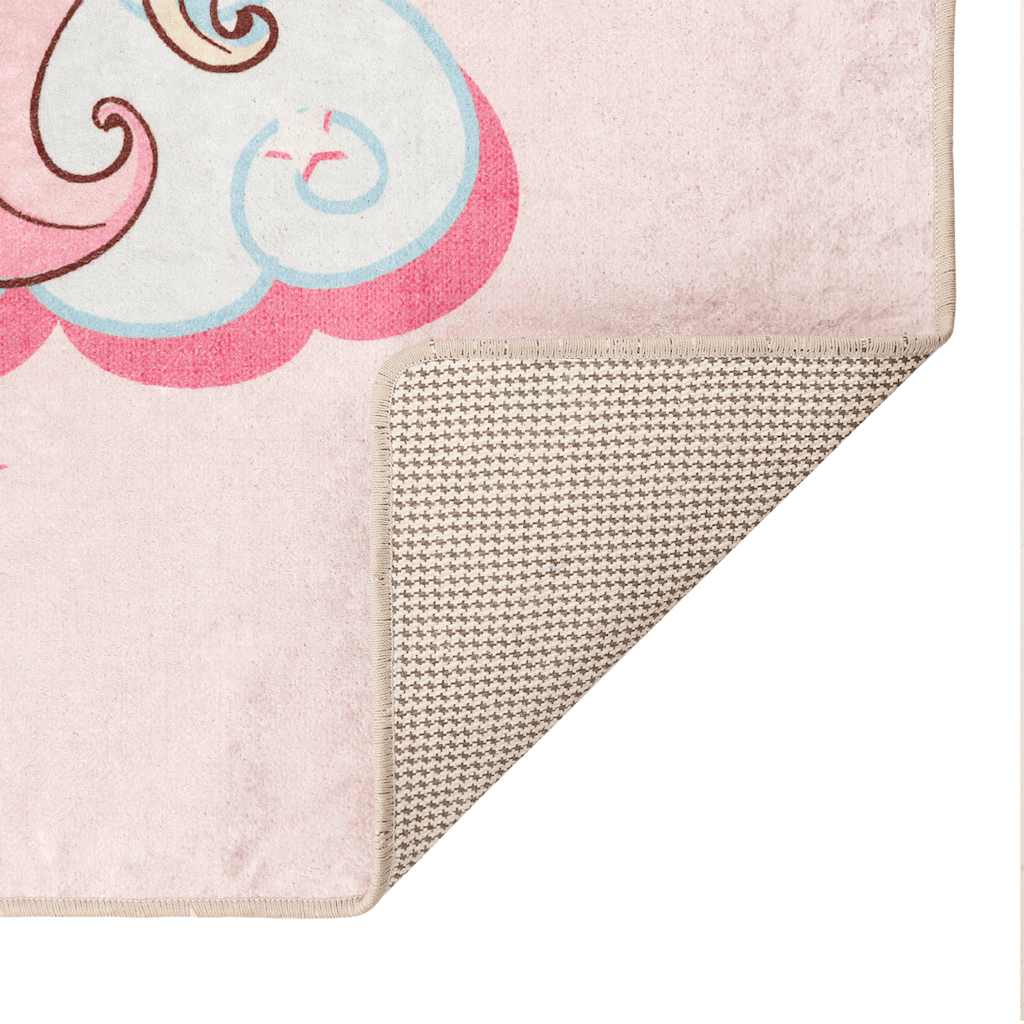 vidaXL Kids'Rug Pink 160x230 cm Unicorn Washable
