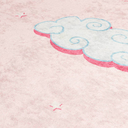 vidaXL Kids' Rug Pink 160x230 cm Unicorn Washable