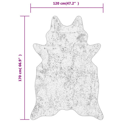 vidaXL Rug Brown and White 120x170 cm Cow Pattern Washable