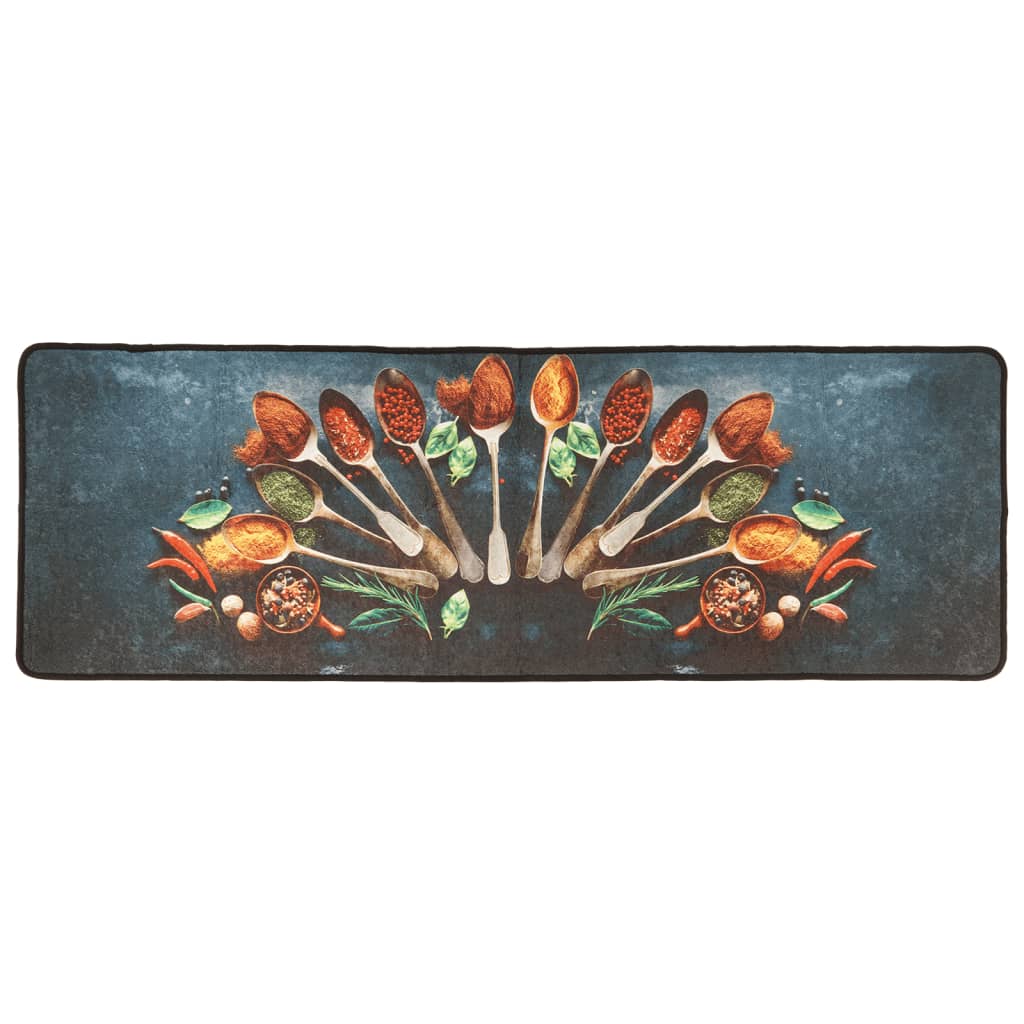 vidaXL Kitchen Rug Multicolour 60x180 cm Washable
