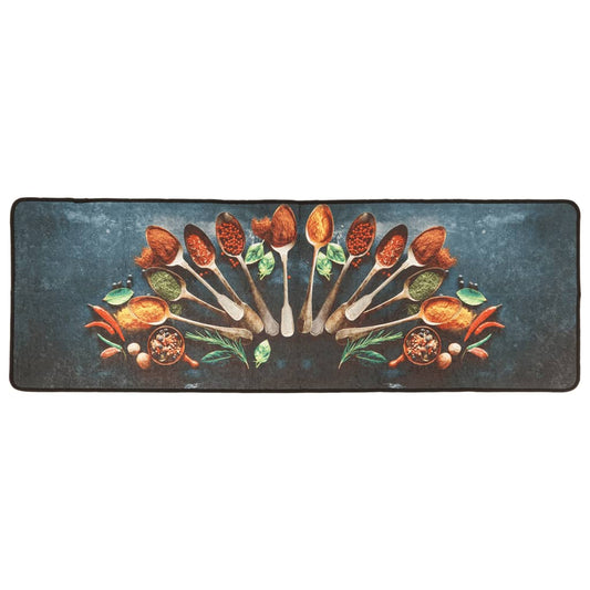 vidaXL Kitchen Rug Multicolour 60x180 cm Washable