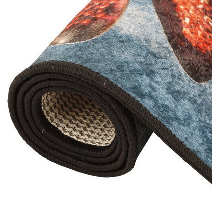 vidaXL Kitchen Rug Multicolour 60x180 cm Washable