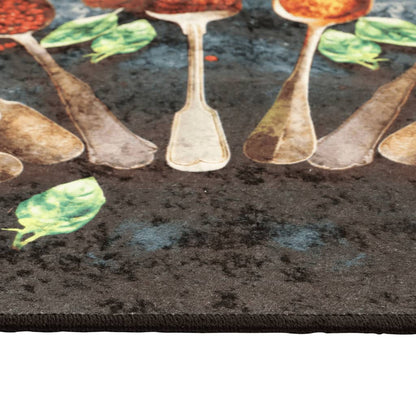vidaXL Kitchen Rug Multicolour 60x180 cm Washable Anti Slip