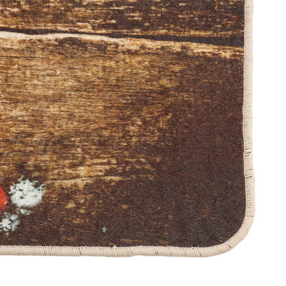 vidaXL Kitchen Rug Multicolour 60x180 cm Washable