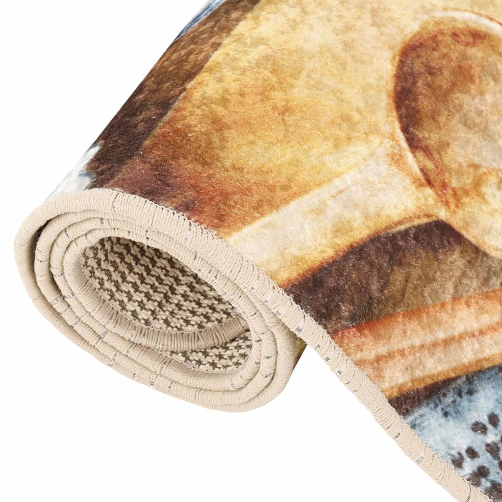 vidaXL Kitchen Rug Multicolour 60x180 cm Washable