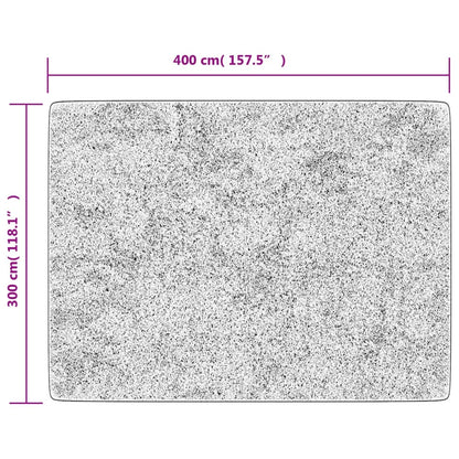 vidaXL Rug Washable Black and Gold 400x300 cm