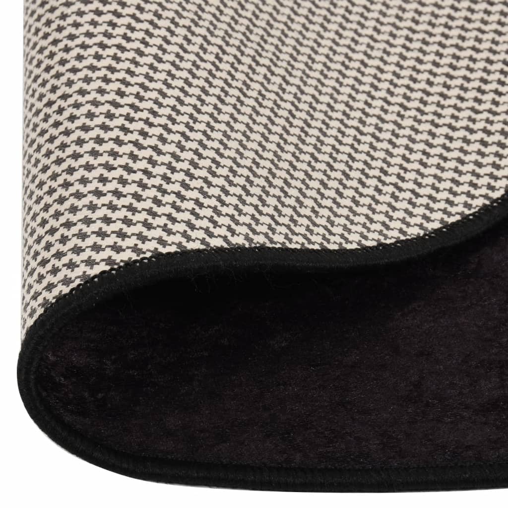 vidaXL Rug Washable Anthracite Ø 200 cm