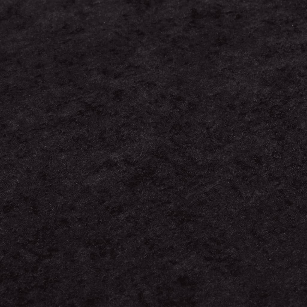 vidaXL Rug Washable Anthracite Ø 200 cm Anti Slip