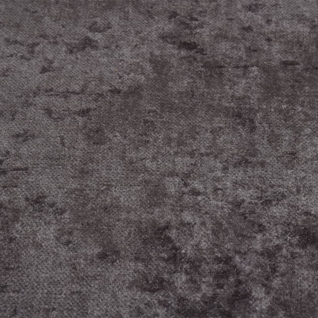vidaXL Rug Washable Grey Ø 200 cm
