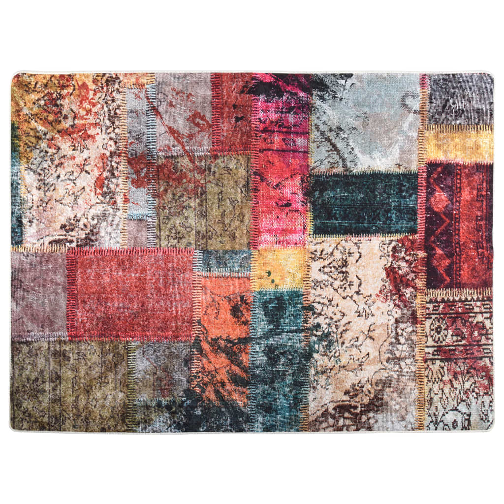 vidaXL Rug Washable Multicolour 400x300 cm Anti Slip