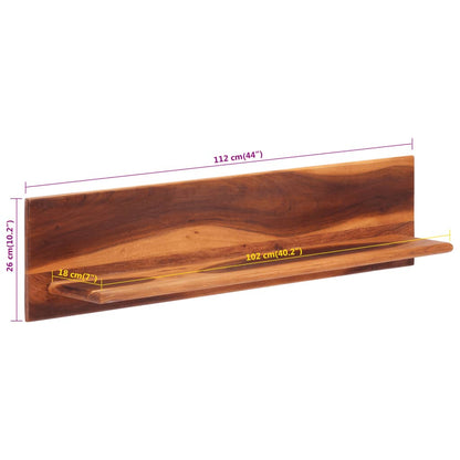 vidaXL Wall Shelves 2 pcs 112x20x26 cm Solid Wood Acacia